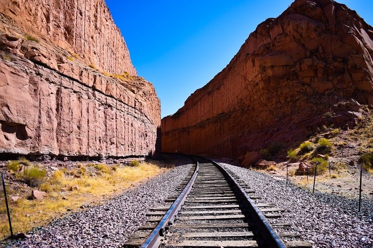 Path on the Corona Arch Trail in Moab, Utah.