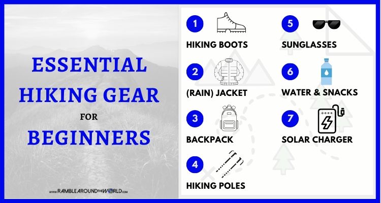 Beginner hiking gear list sale